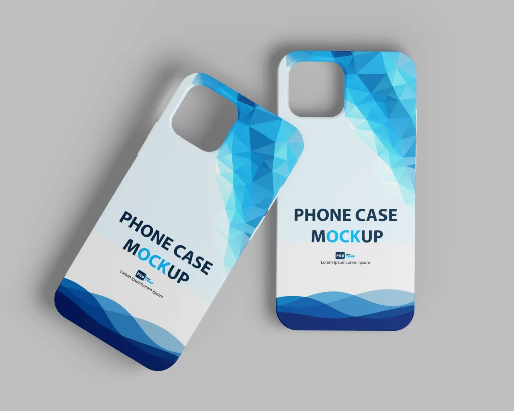 iPhone case mockup free PSD template