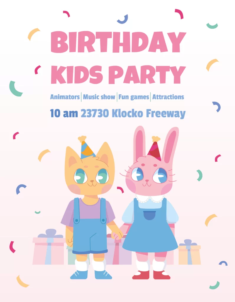 Birthday Flyer free PSD template
