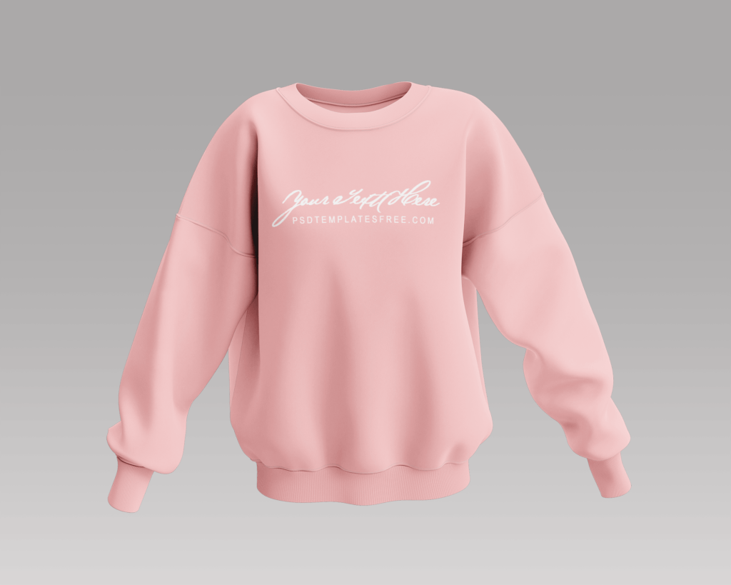 Women’s sweatshirt mockup free PSD template